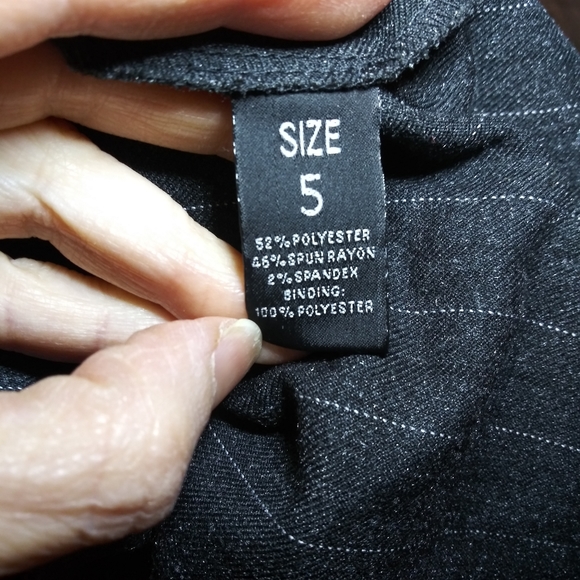 Isabella Oliver Gray-White Pinstripe Tie Waist Maternity Dress - Picture 9 of 11